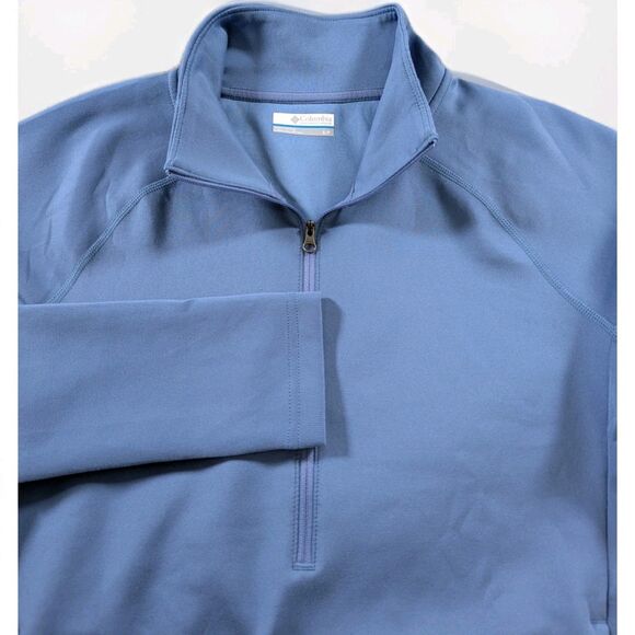 Columbia Tops - Columbia 1/4 Zip Pullover Women's Small Blue Long Sleeve Mock Neck Outdoors